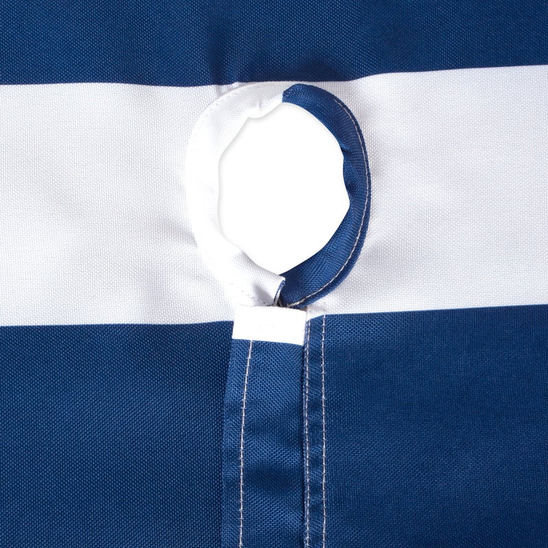 DII Cabana Stripe Outdoor Zippered Tabletop Collection, Stain/Wrinkle Resistant & Waterproof, 60 x 120, Nautical Blue - Image 4